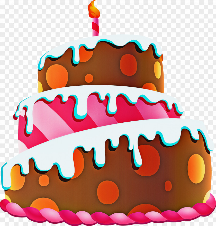 Kuchen Buttercream Cartoon Birthday Cake PNG