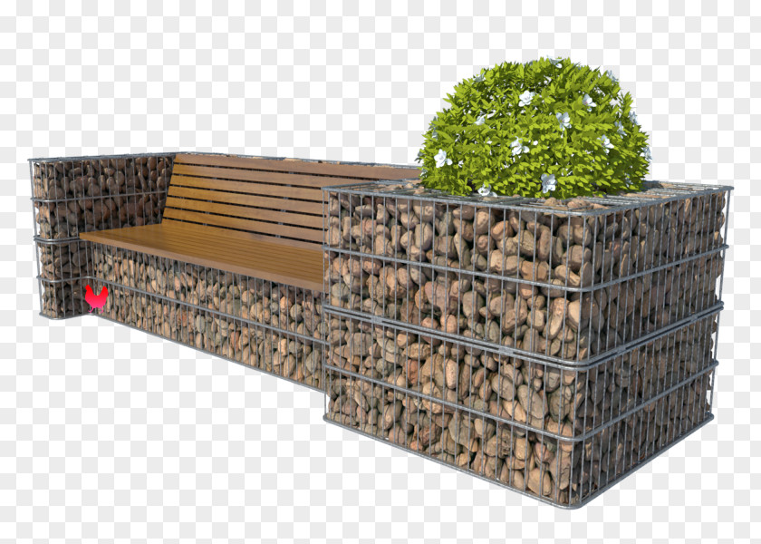Stone Wall Flowerpot Fence Cartoon PNG