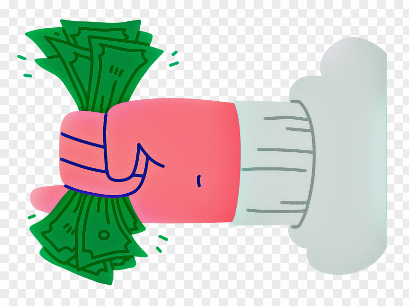 Hand Holding Cash PNG