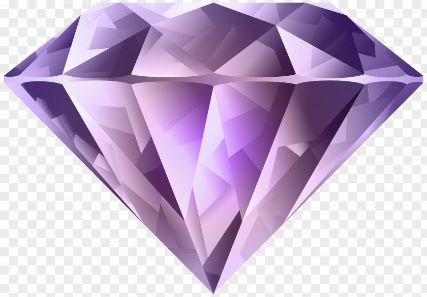 Purple Diamond Transparent Clip Art Image PNG
