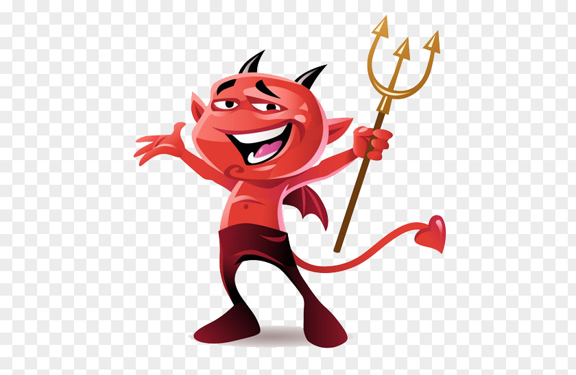 Red Devils Cartoon Poster Illustration PNG