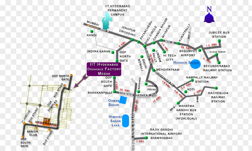 Route Query Indian Institute Of Technology Hyderabad Shamshabad Road Map World Kutztown PNG