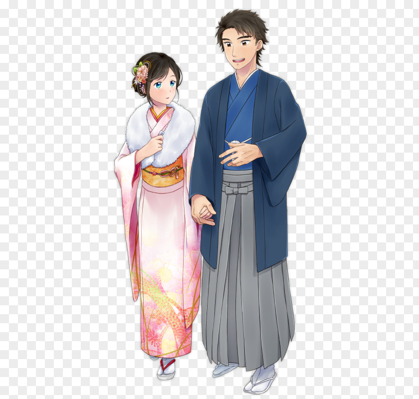 Ucl Kimono Geisha Robe PNG