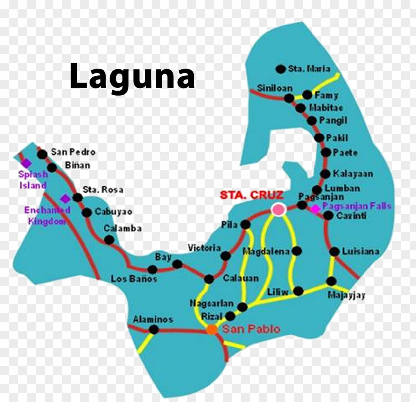 Map Agno River Luisiana Sophie Martin Calamba Laguna De Bay PNG