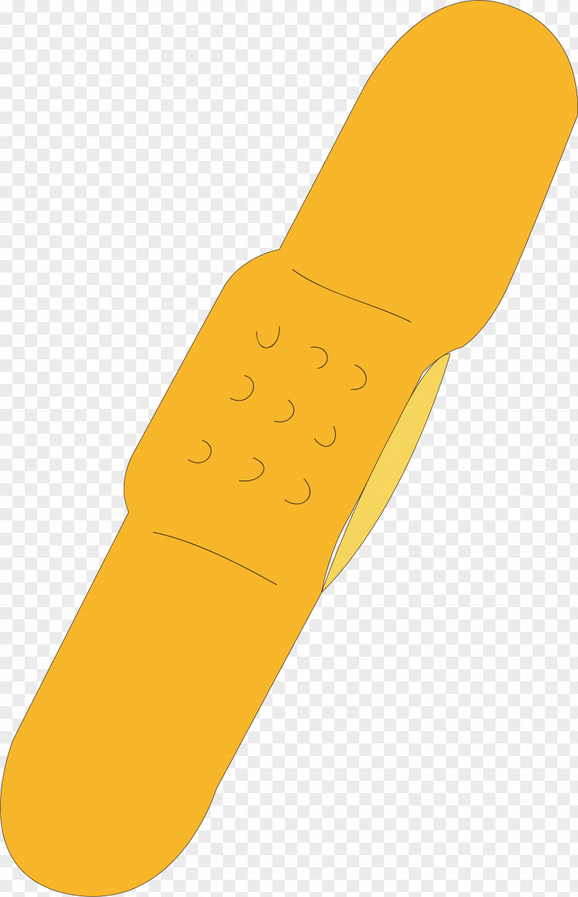 Yellow Band Aid Adhesive Bandage Band-Aid PNG