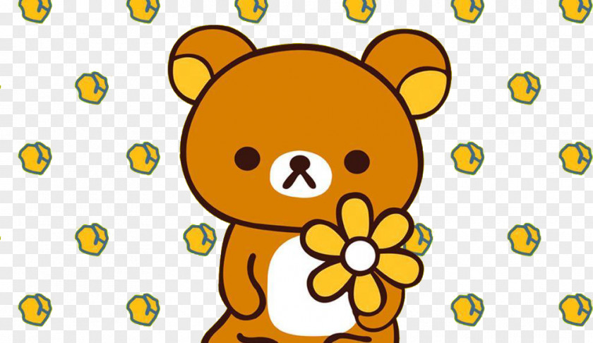 Cartoon Cute Bear Background Rilakkuma Download PNG