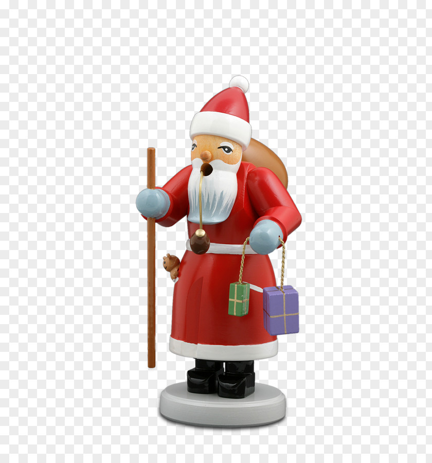 Santa Claus Christmas Ornament Räuchermann Figurine PNG