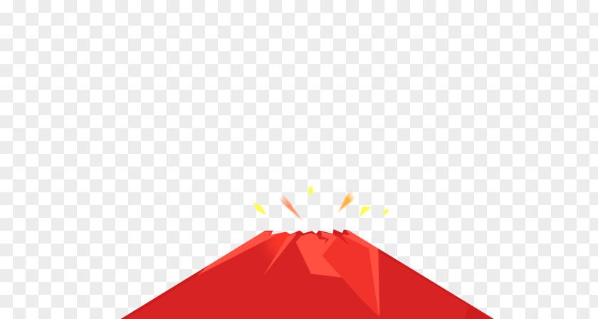 Vector Volcano Triangle Red Pattern PNG