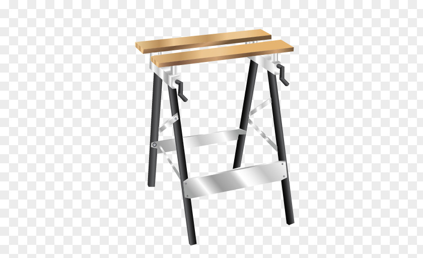 Working Bench Wood Angle Bar Stool PNG