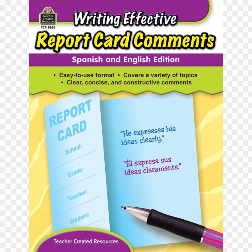 English Card Parent-teacher Conference Report Paper Writing PNG
