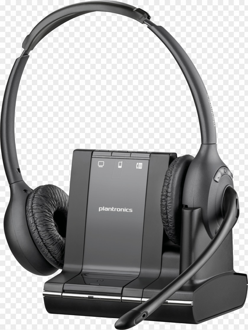 Plantronics Savi Wireless Headset Xbox 360 W720 Digital Enhanced Cordless Telecommunications PNG