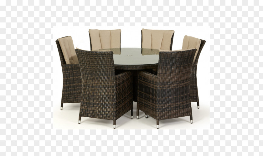 Table Garden Furniture Chair Rattan PNG