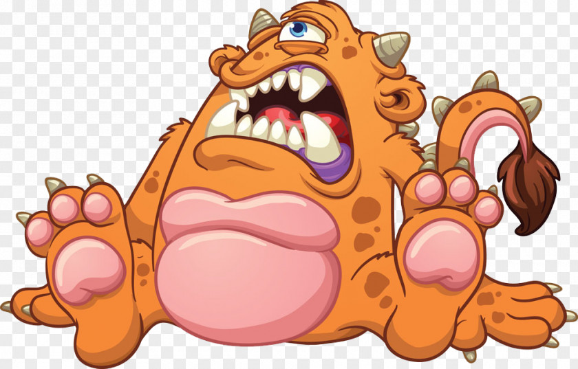 This Monster Is Not Terrible Cartoon Royalty-free Illustration PNG
