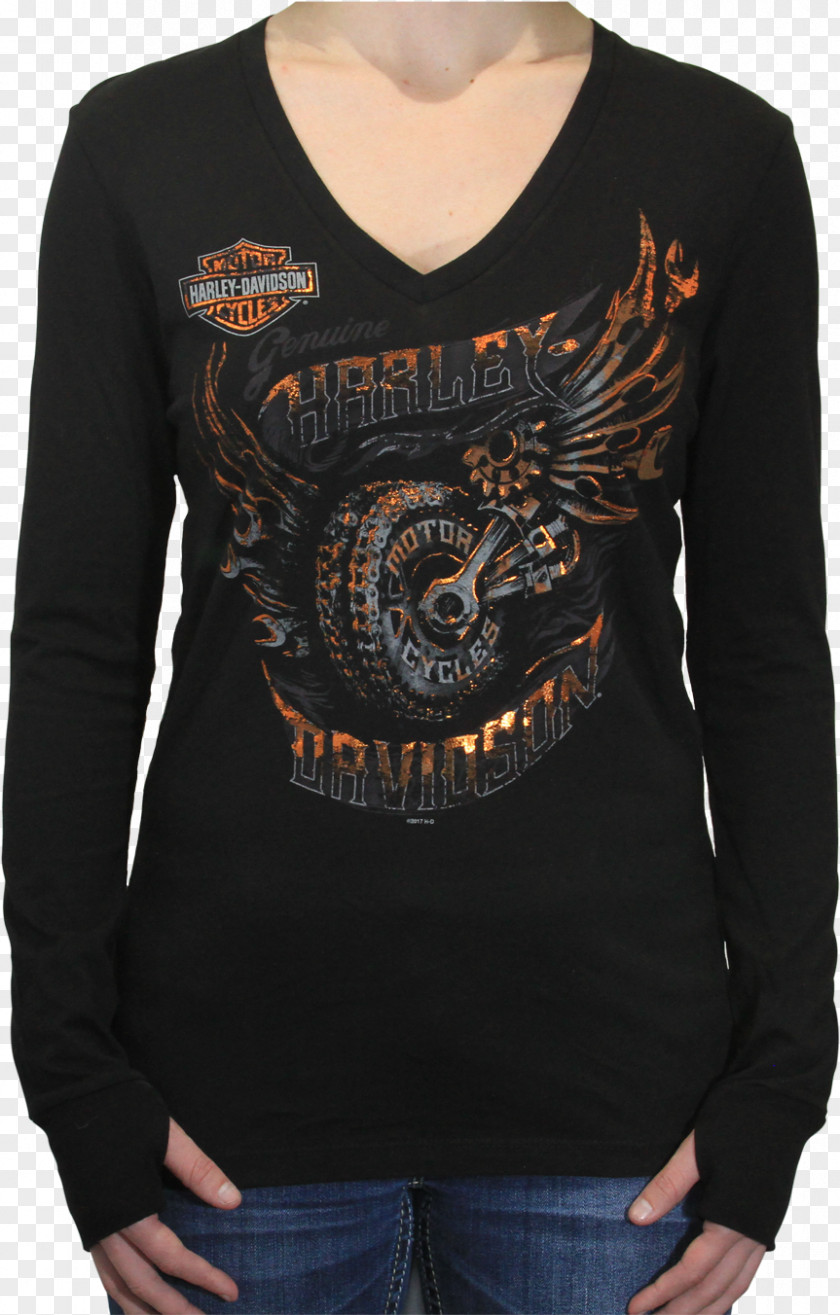 Thunder Mountain Ride Sleeve T-shirt Sweater Harley-Davidson Clothing PNG
