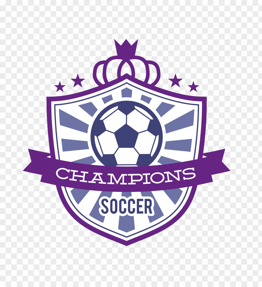 Vector Blue Soccer Logo Football PNG