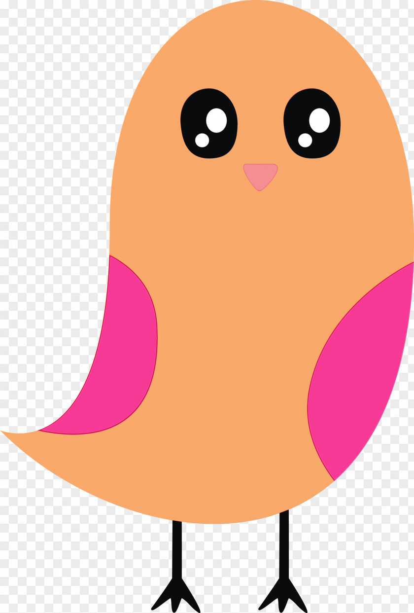 Cartoon Pink Bird Beak PNG