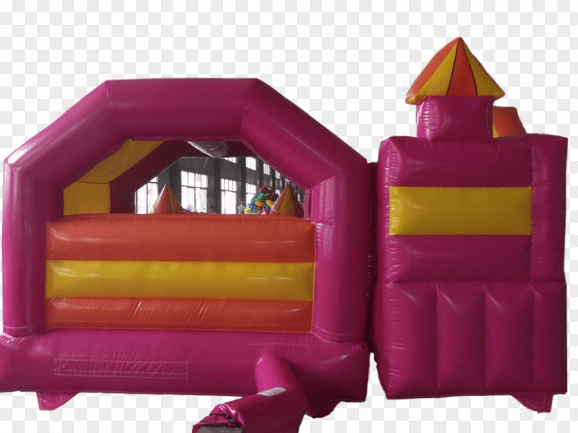 Castle Princess Purple Magenta Inflatable Recreation Toy PNG