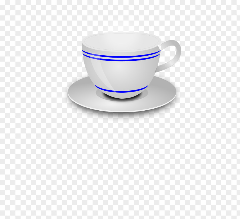 Cup Of Coffee Saucer Mug Cobalt Blue PNG