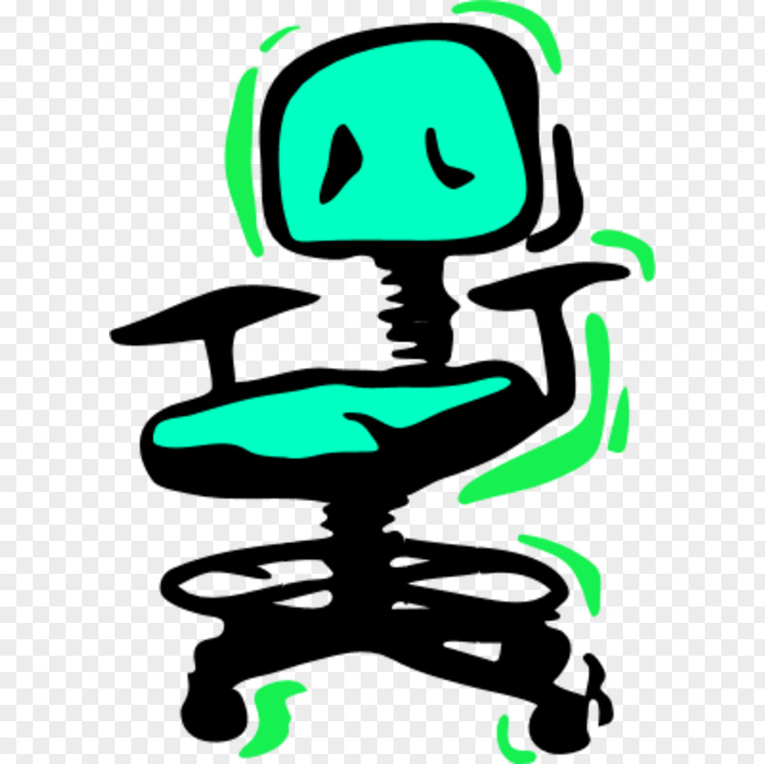 Fat Guy Sitting Office Chair Table Clip Art PNG