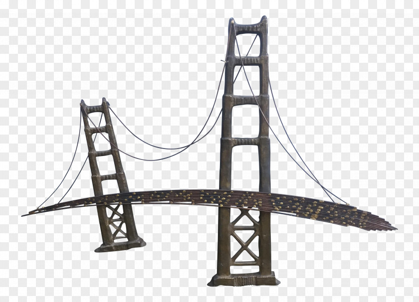 Golden Gate Bridge Art Wall Decal PNG