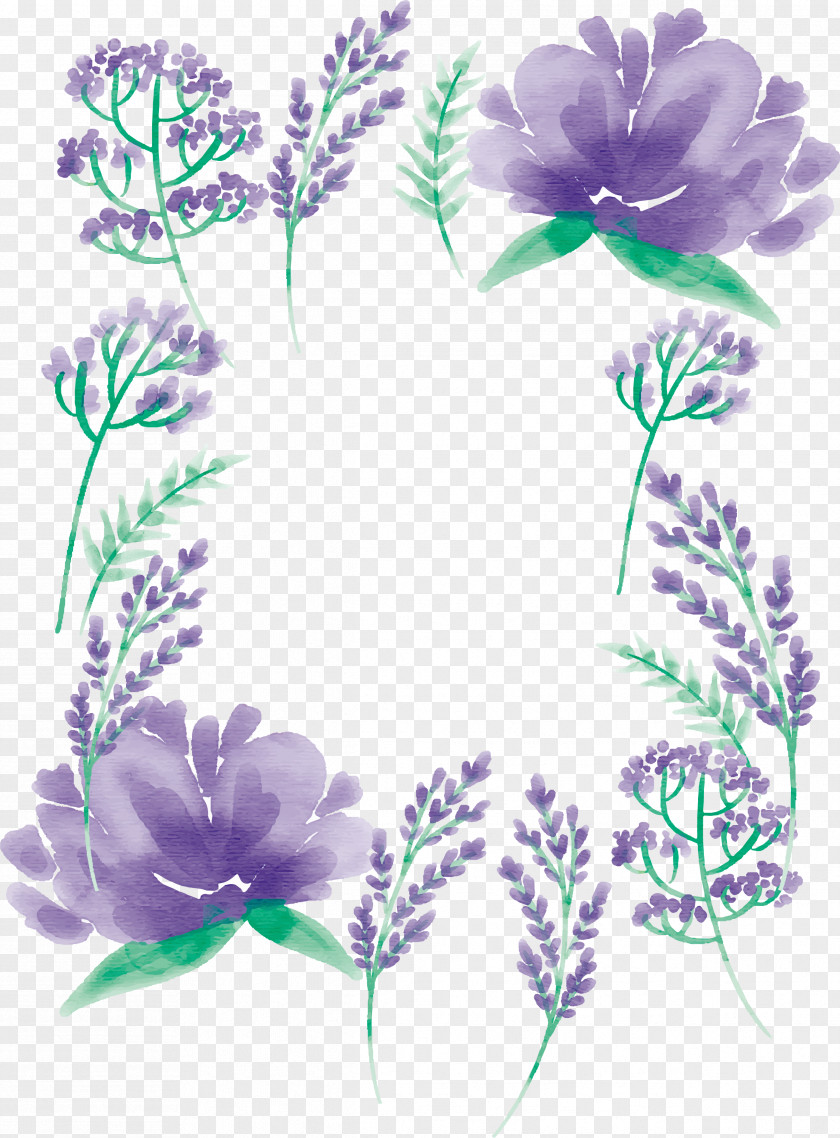 Purple Water Color Plants Watercolor Painting Floral Design Mulberry PNG