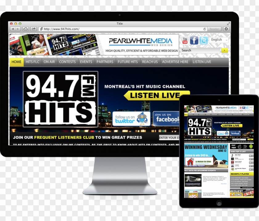 Radio WYUL FM Broadcasting Station Montreal Web Development PNG