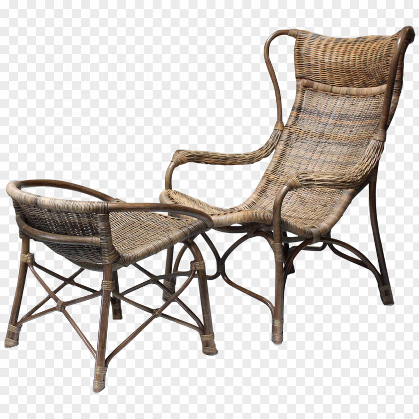 Rattan Furniture Table Chair Wicker PNG
