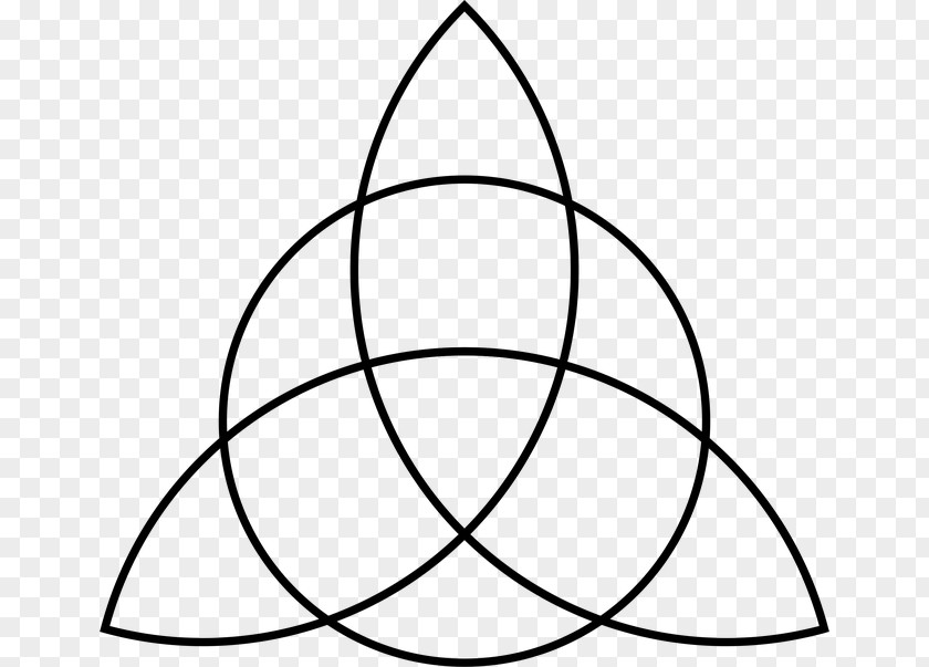 Sacred Geometry Celtic Knot Triquetra PNG
