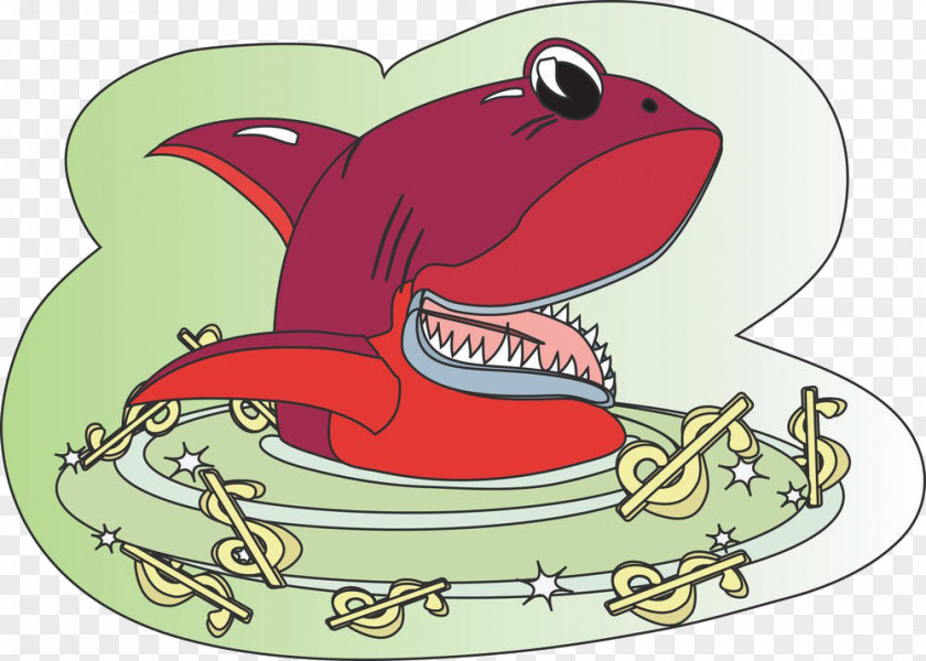 Cartoon Shark Material Drawing PNG