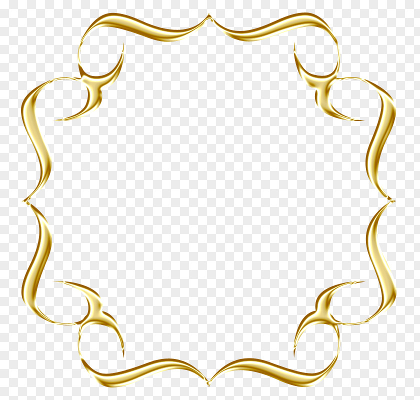 Necklace Picture Frames Gold Painting Photography PNG