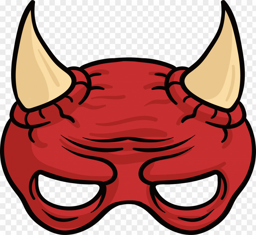 Red Mask Clip Art PNG
