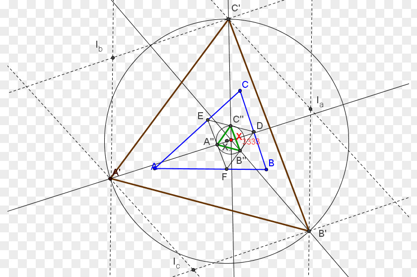 Triangle Point Symmetry Pattern PNG