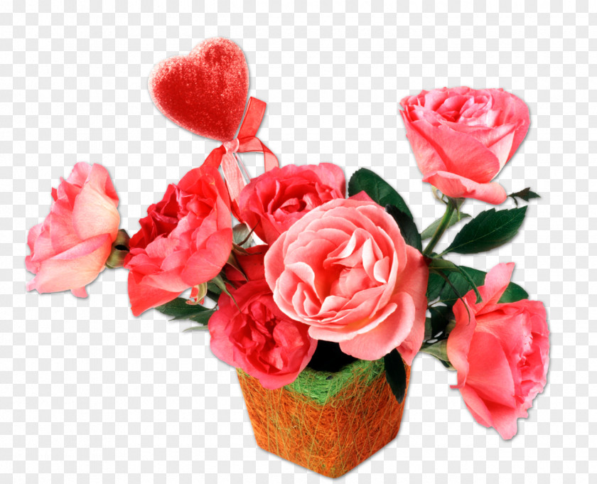 White Roses Garden Flower Bouquet Pink PNG