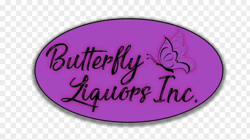 Butterfly Logo Font Liquors Retina PNG