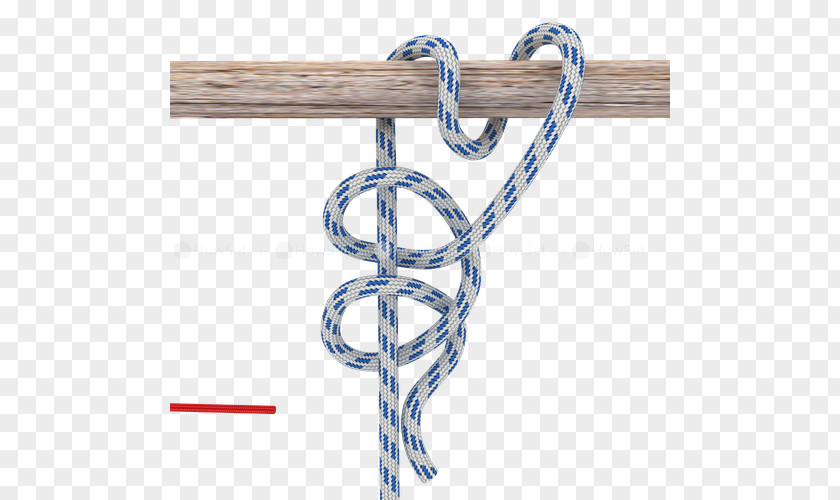 Half Turn Rope Knot Round And Two Half-hitches Hitch PNG