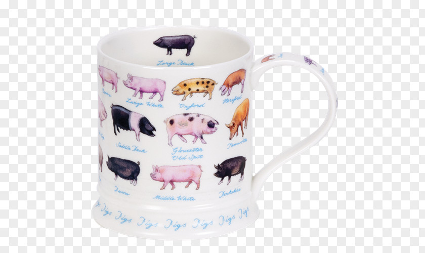 Mug Coffee Cup Ceramic Pig PNG