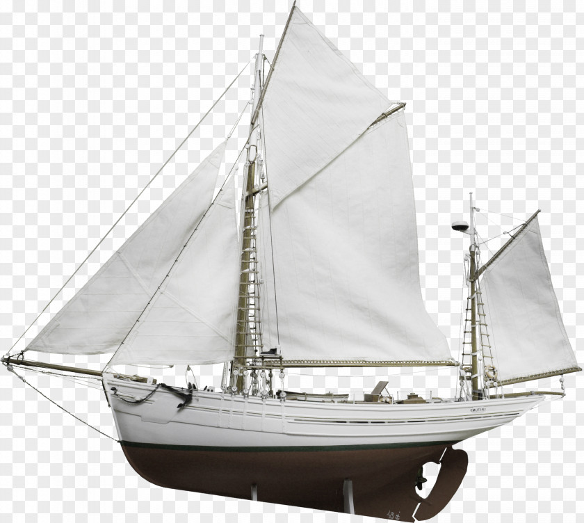 Sail Boat Sloop Ship Yawl PNG