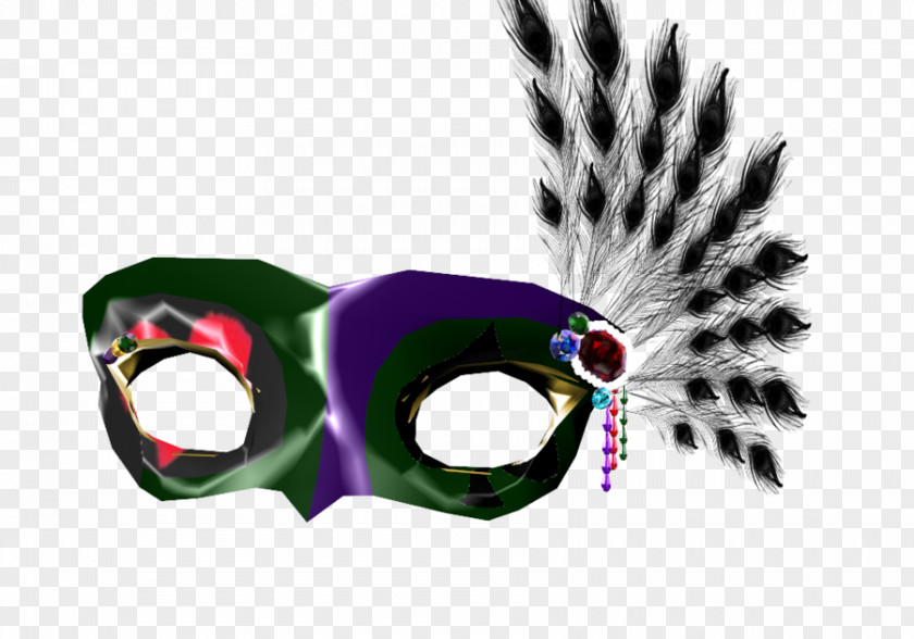 Feather Goggles Mask Font PNG