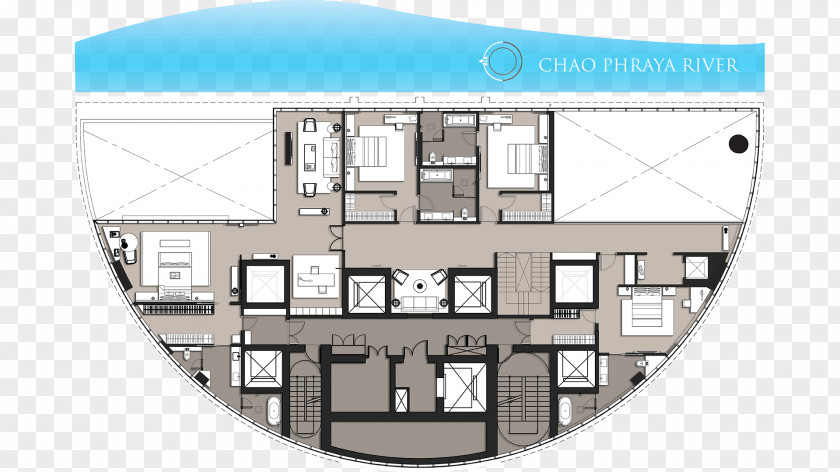 Floor Plan Tree River Side Bangkok บันยันทรี สยาม เรสซิเดนซ์ Agency For Real Estate Affairs Co., Ltd. PNG