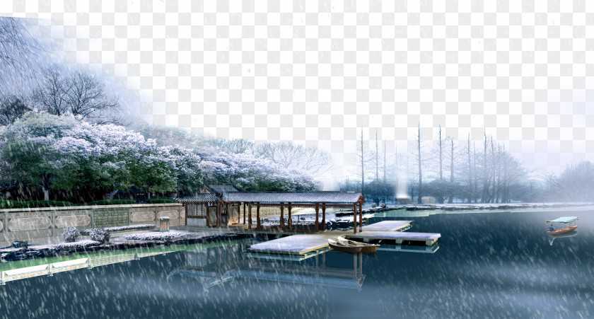 Landscape Winter Scene Snow Icon PNG