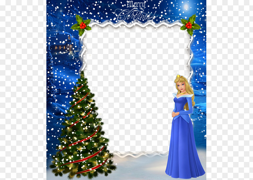Blue Christmas Snow Queen Princess Aurora Santa Claus PNG