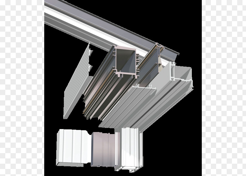 Glass Roof Facade Daylighting Line PNG