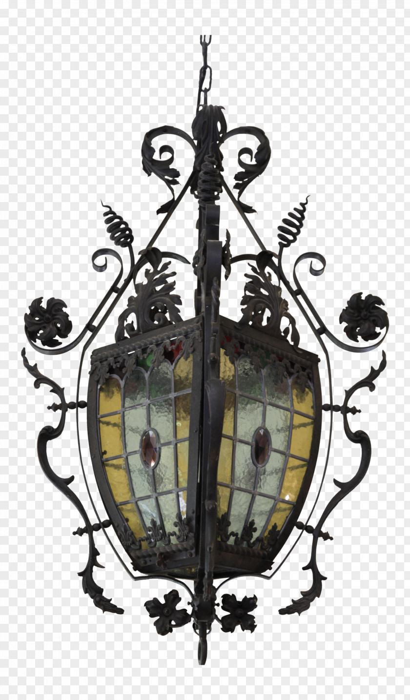 Iron Chandelier Light Fixture Incandescent Bulb Room Blacksmith PNG