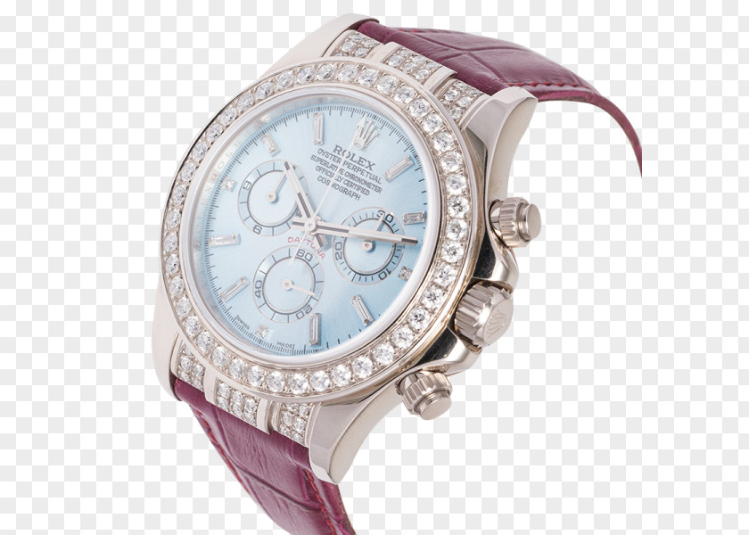 Sky Blue And White Watch Strap Gold PNG