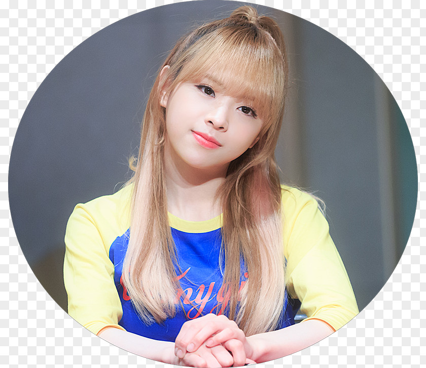 JiHo OH MY GIRL Blond Hair Bangs PNG Bangs, Hyojung clipart PNG