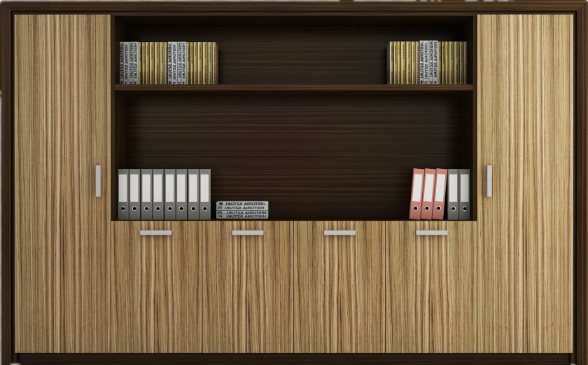 Wood Bookcase Shelf Cabinetry PNG