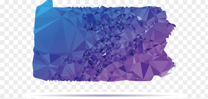 Abstract Polygons Purple Amethyst Plastic PNG