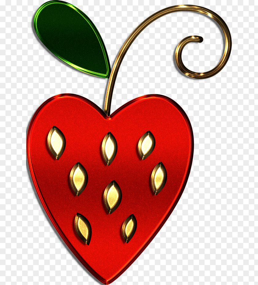 Heart Fruit Clip Art PNG