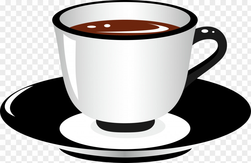 Milk Vector Element Teacup Saucer Clip Art PNG