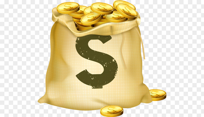 Money Bag Gold Coin PNG